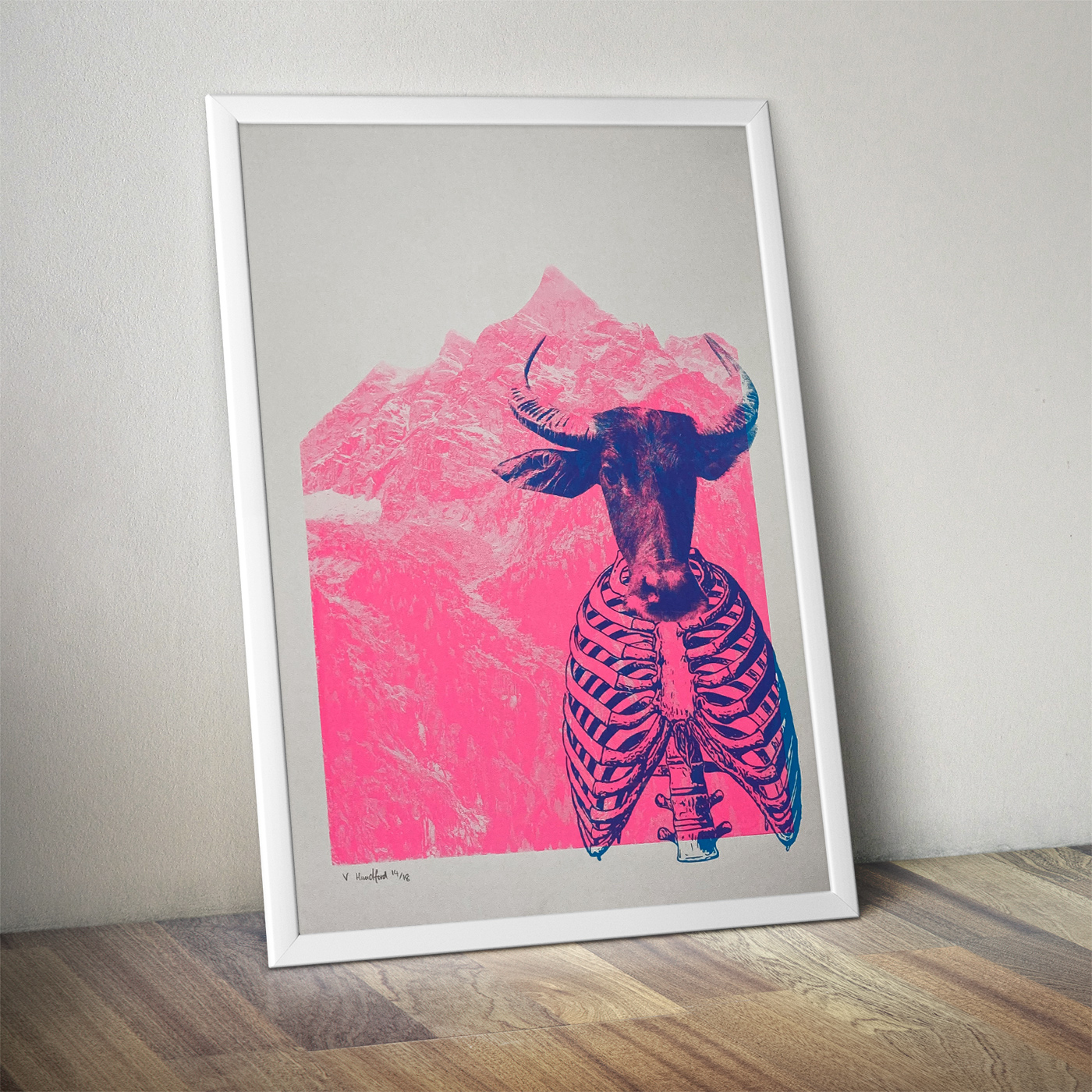 Screen Printed Poster - Minotaur Mountain - Image 4