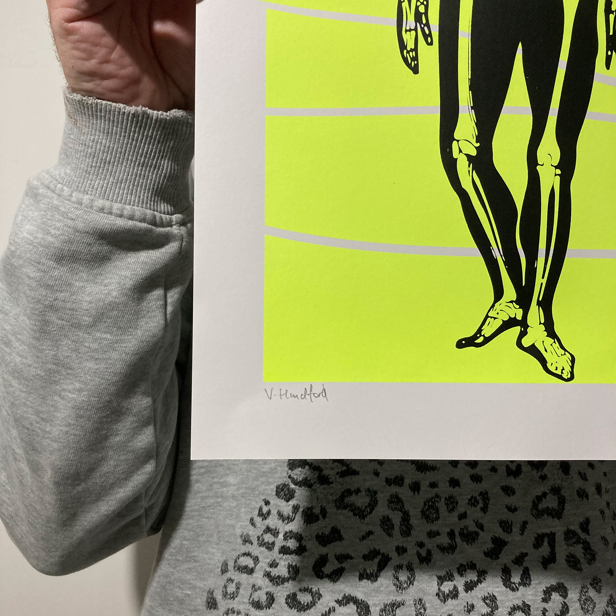 Screen Printed Poster - Acid Skeleton - Image 3