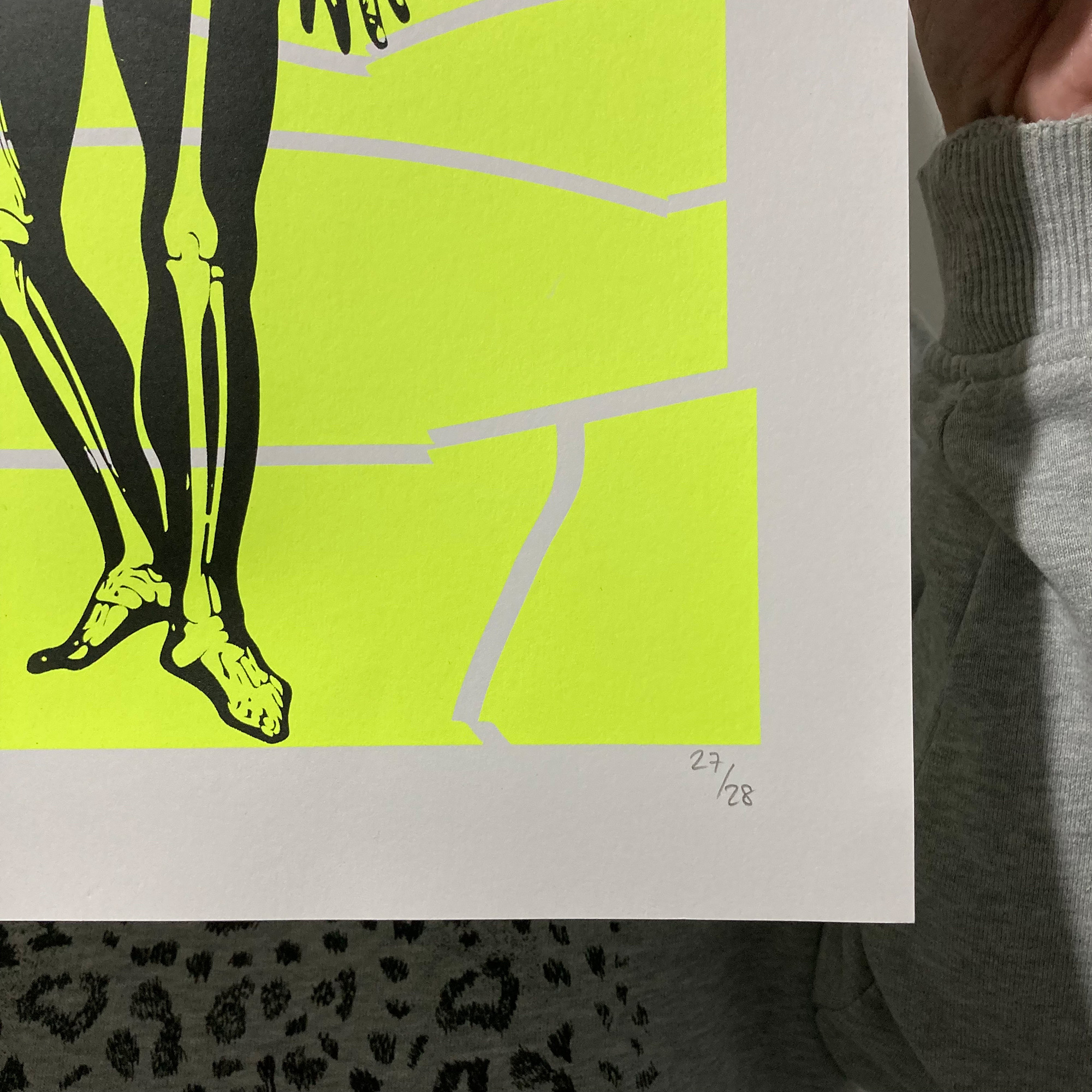 Screen Printed Poster - Acid Skeleton - Image 4