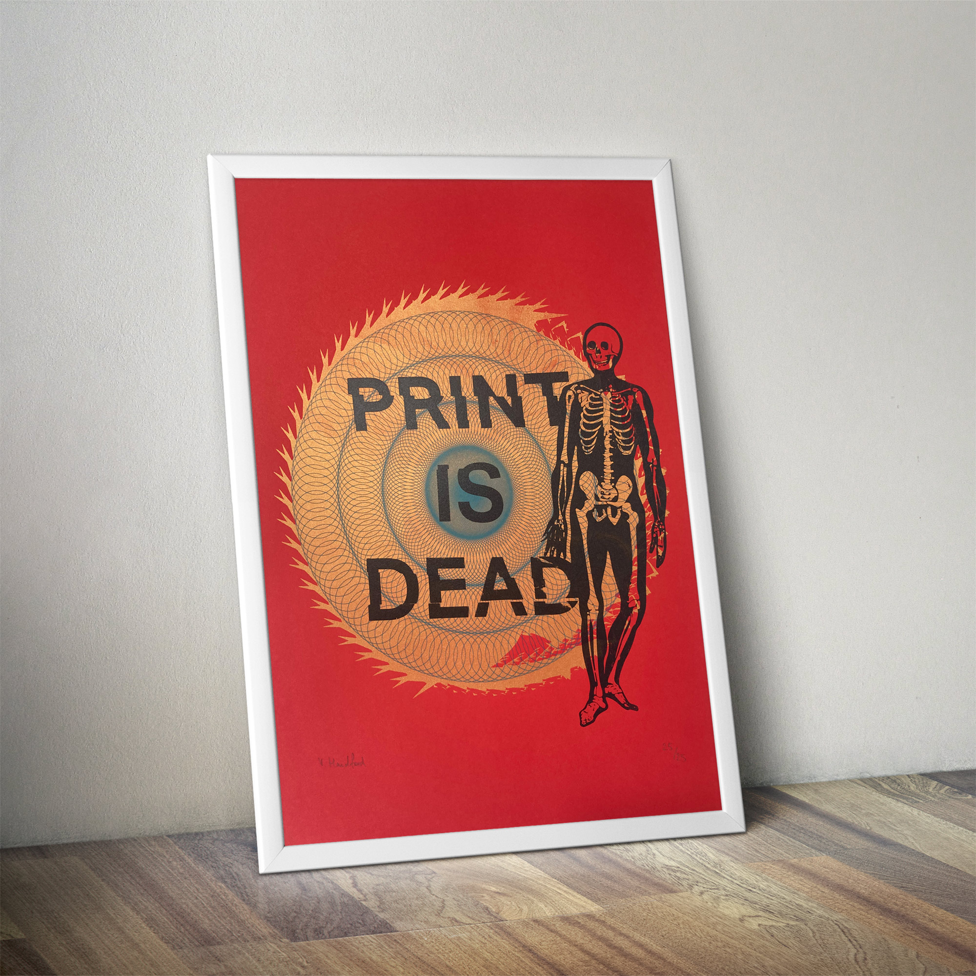 Screen Printed Poster - Print Is Dead - Image 5