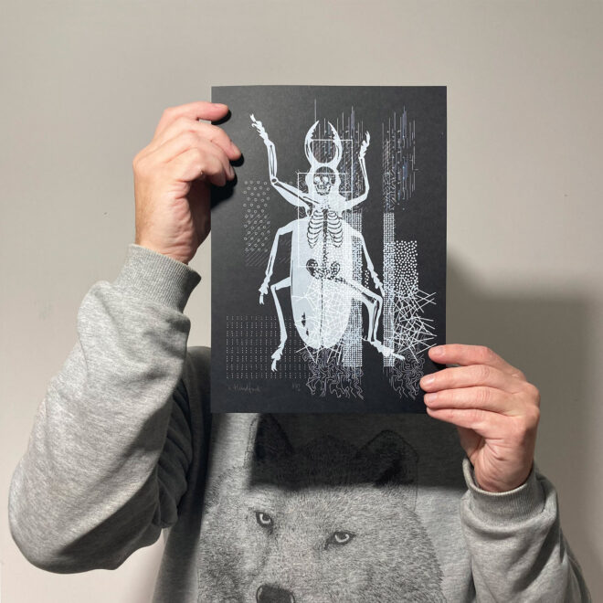 Screen Printed Poster – ‘Meta-Matrix No 1’