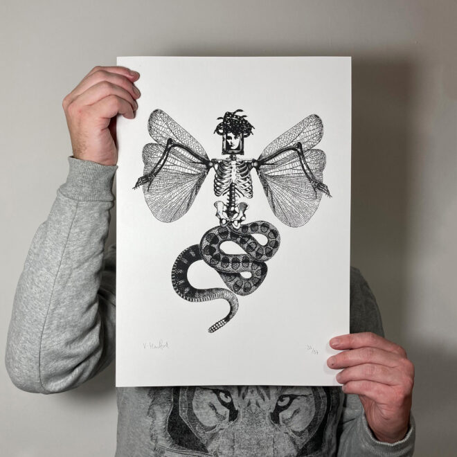 Screen Printed Poster - Medusa V1_Main Image