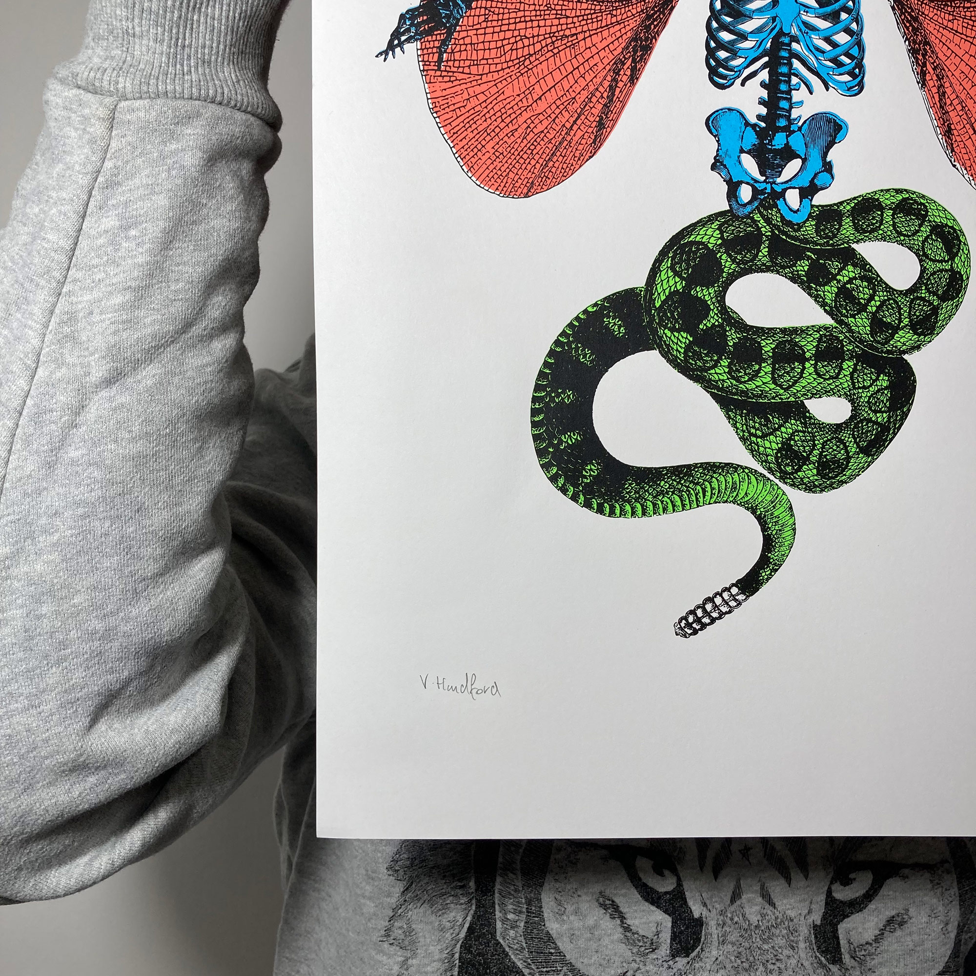 Screen Printed Poster - Medusa V2_right crop