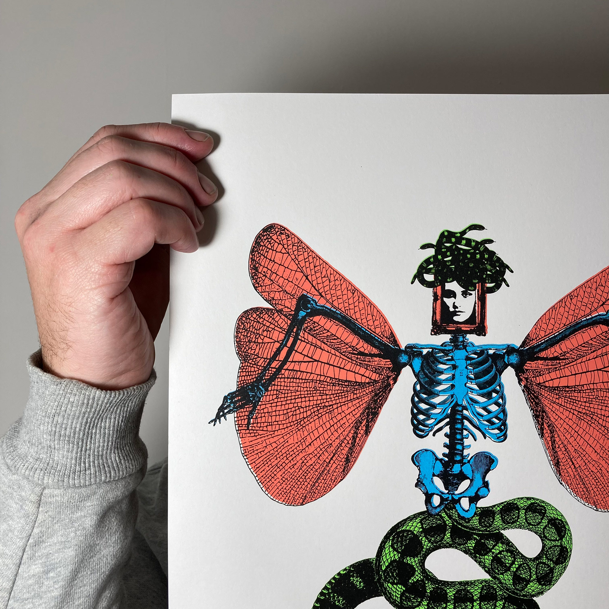 Screen Printed Poster - Medusa V2_left crop
