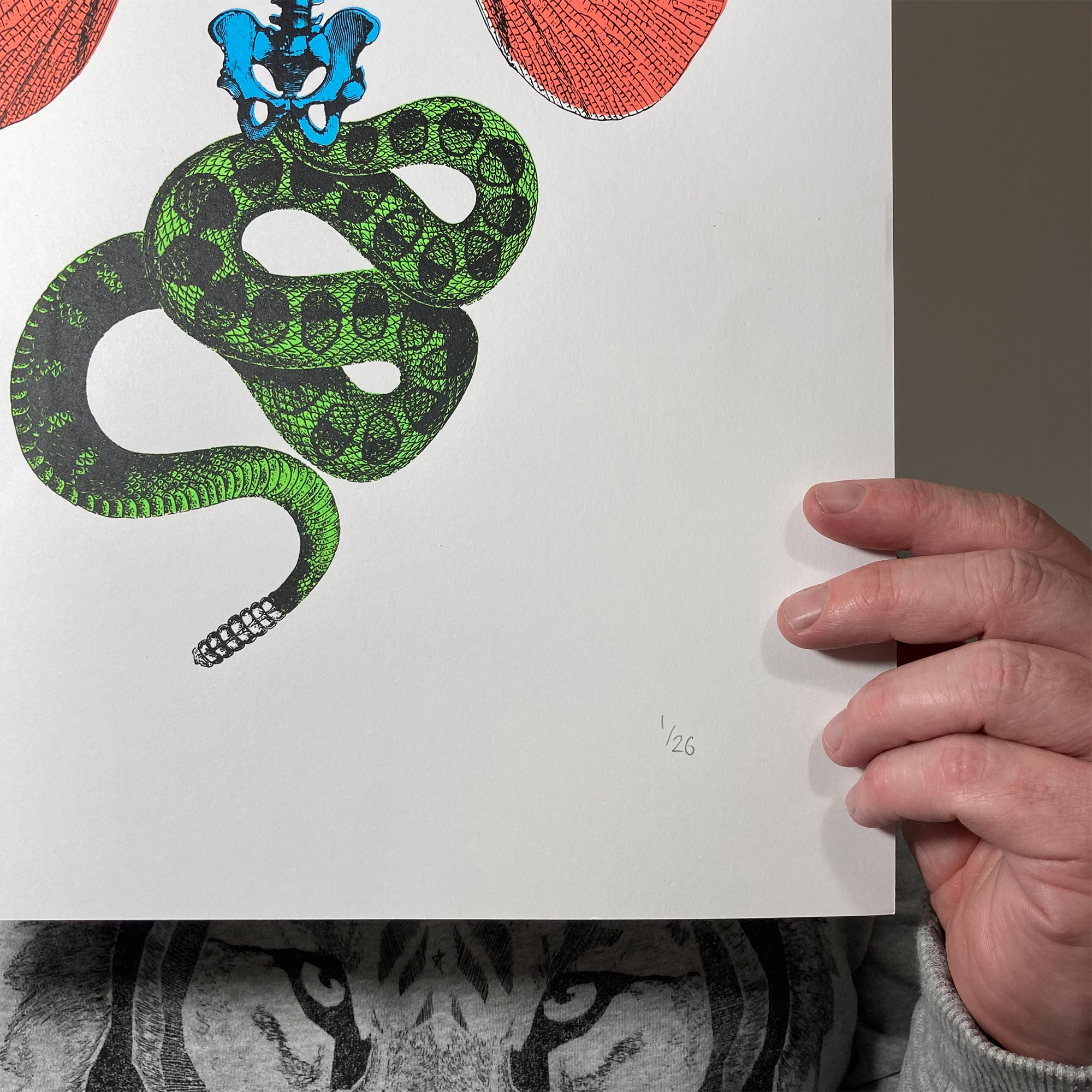 Screen Printed Poster - Medusa V2_right crop 2