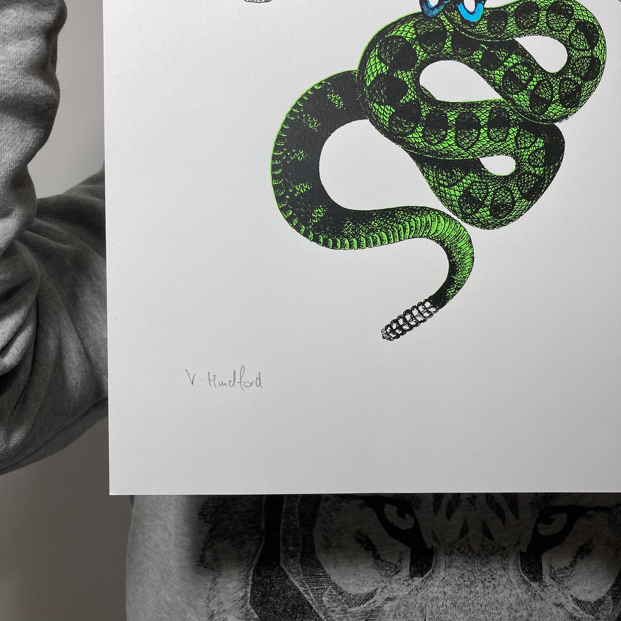 Screen Printed Poster - Medusa V3_left crop