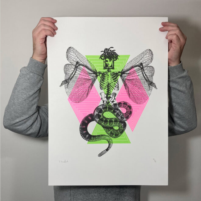 Screen Printed Poster - Medusa V4 Main Image