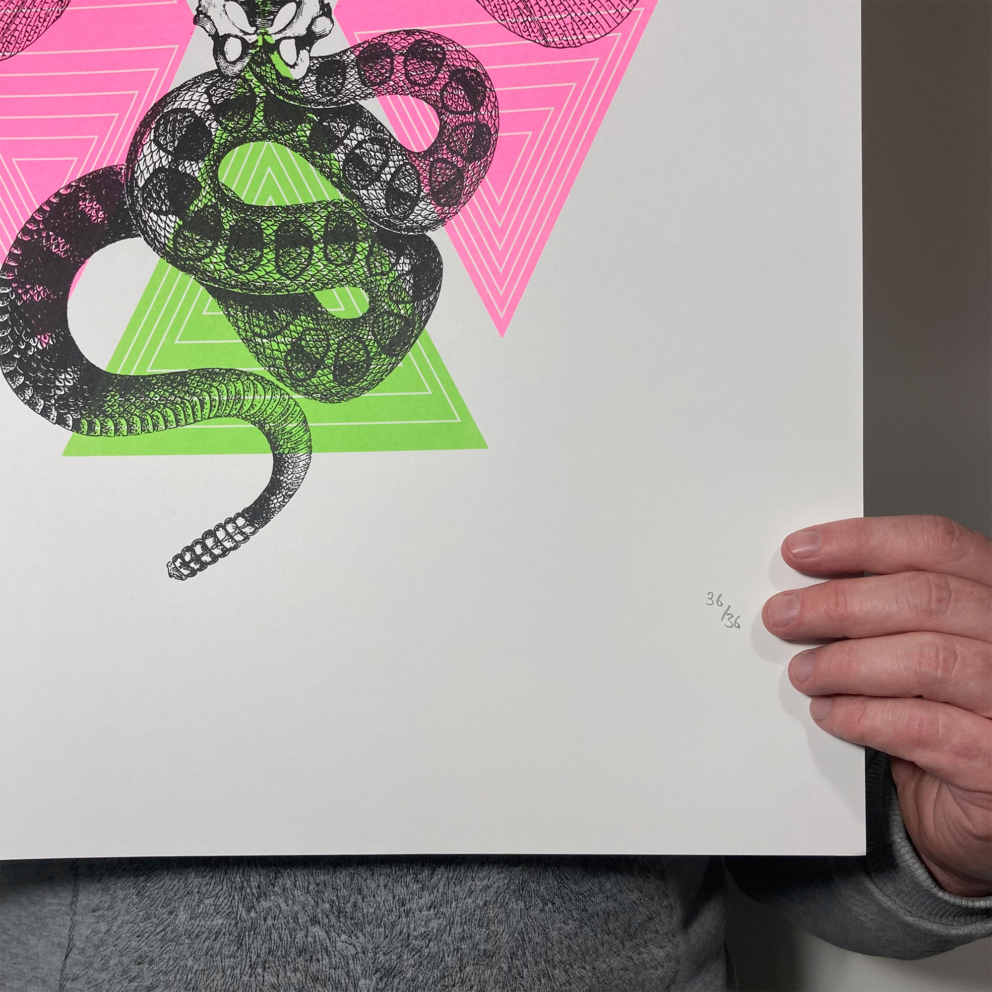 Screen Printed Poster - Medusa V4 Right Crop