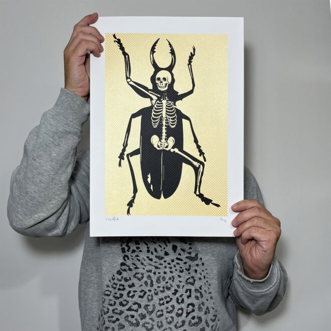 Metamorphosis_Gold-Dots_Screen-Printed-Poster_Main-Image
