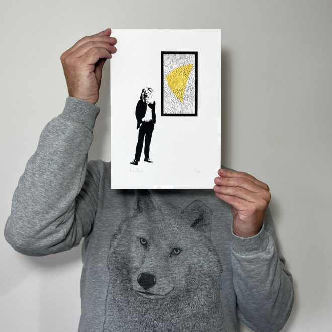 Lion Abstract - Screen Printed Poster - main image