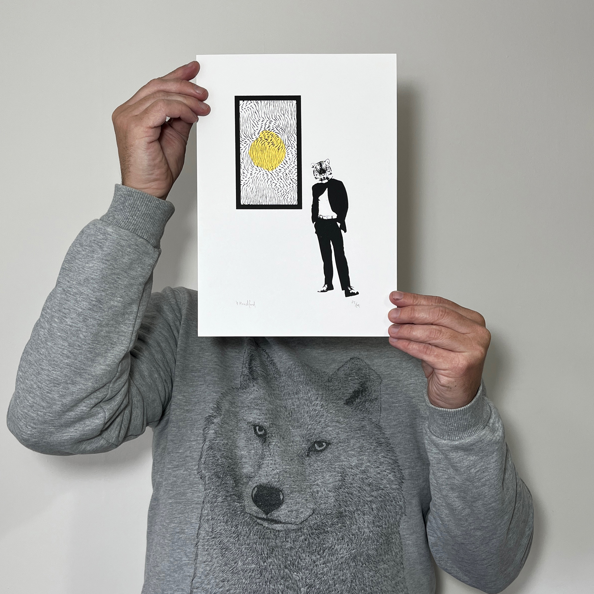 Tiger Abstract - Screen Printed Poster - main image