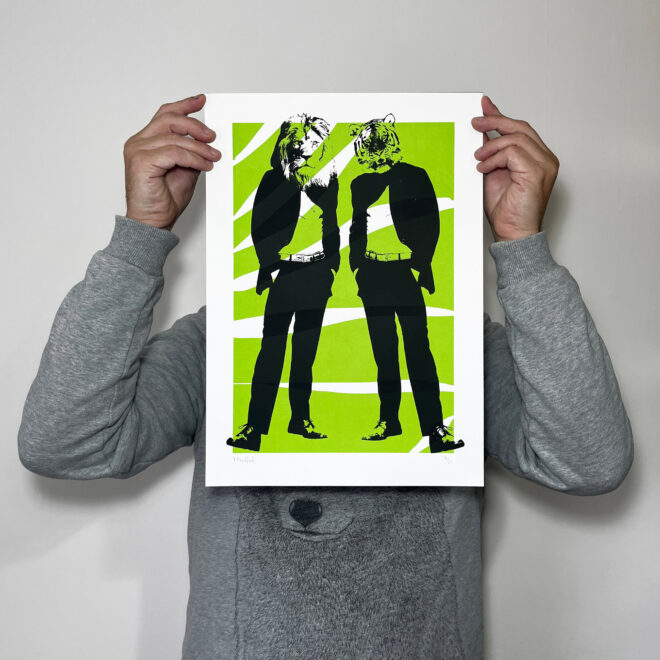 Jungle Cats_Screen Printed Poster - main image