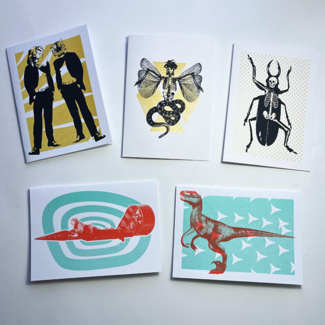 Screen Printed Greetings Cards