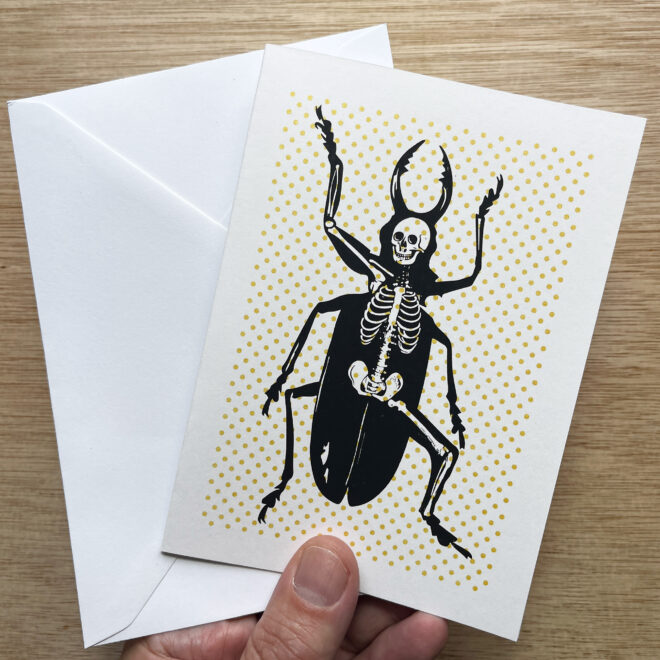 Metamorphosis - Screen Printed Greetings Card