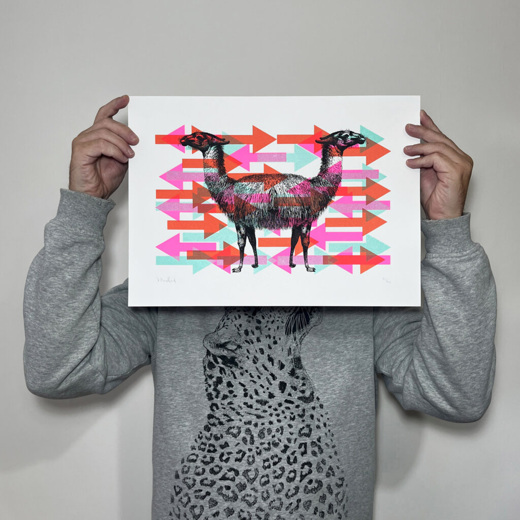 Push Me Pull You - Screen Printed Poster - main image