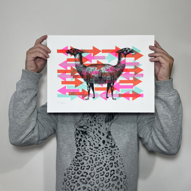 Push Me Pull You - Screen Printed Poster - main image