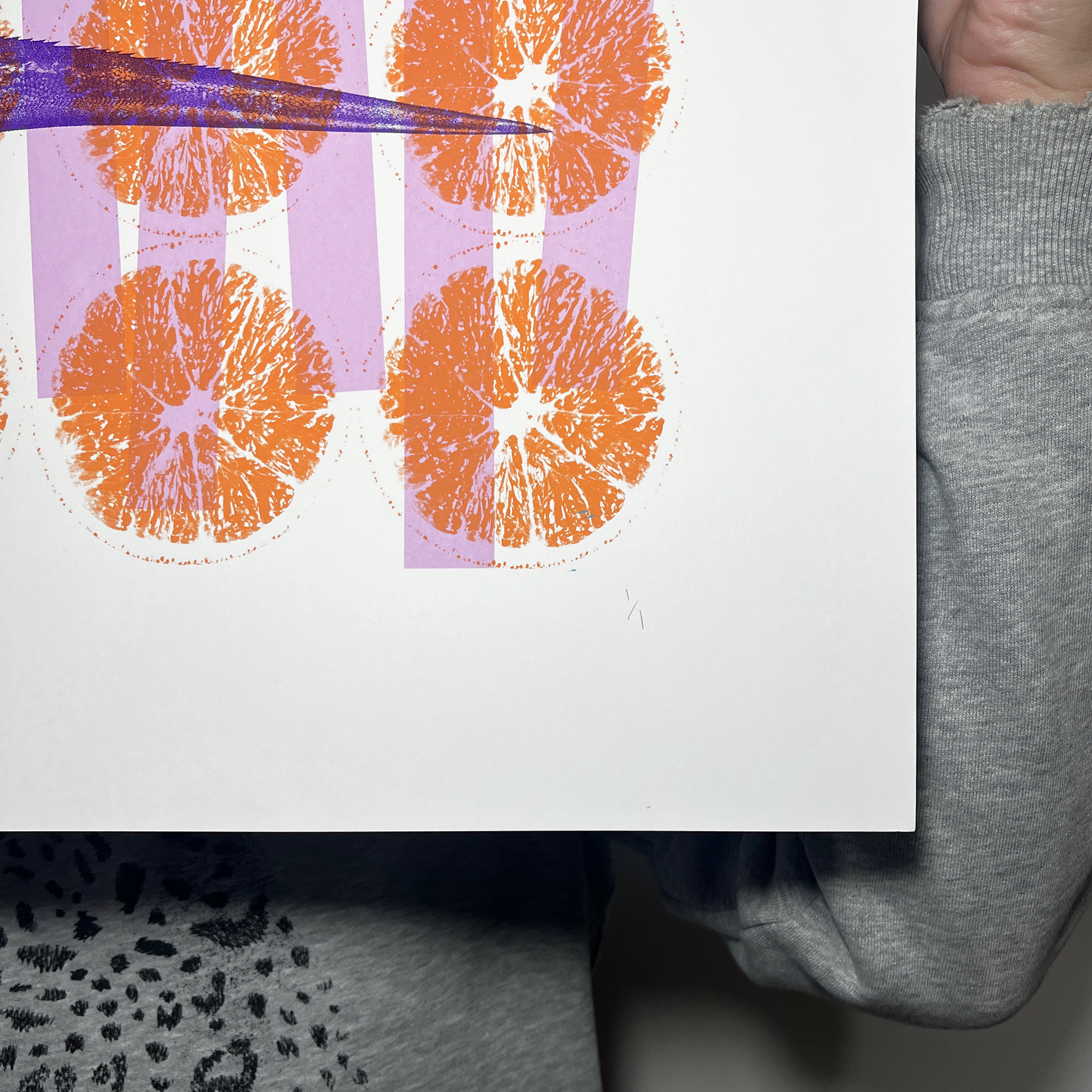 Test Print Five - Screen Printed Poster - hand numbered