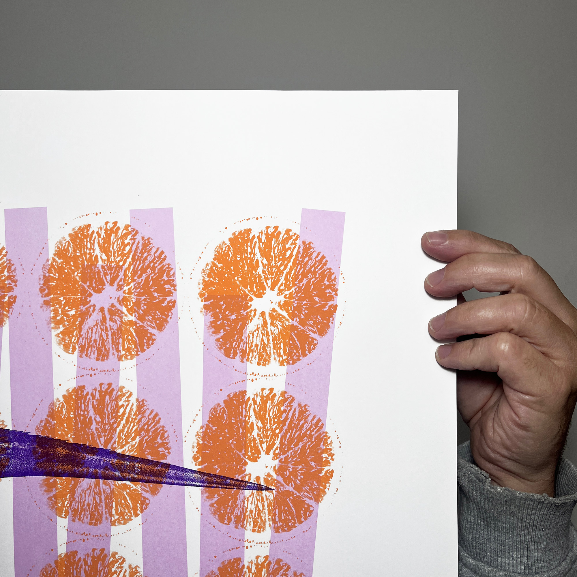 Test Print Five - Screen Printed Poster - right close up