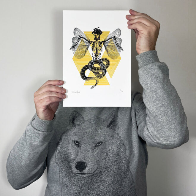Screen Printed Poster - Medusa V5 - Small - main image