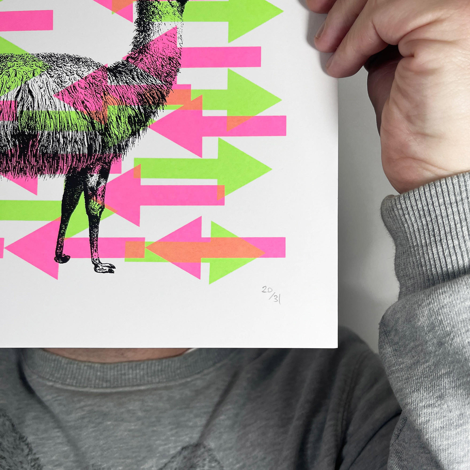Push Me Pull You Mini - Screen Printed Poster - hand numbered limited edition of 31