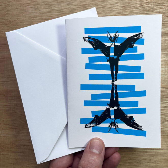 Bats - Screen Printed Greetings Card