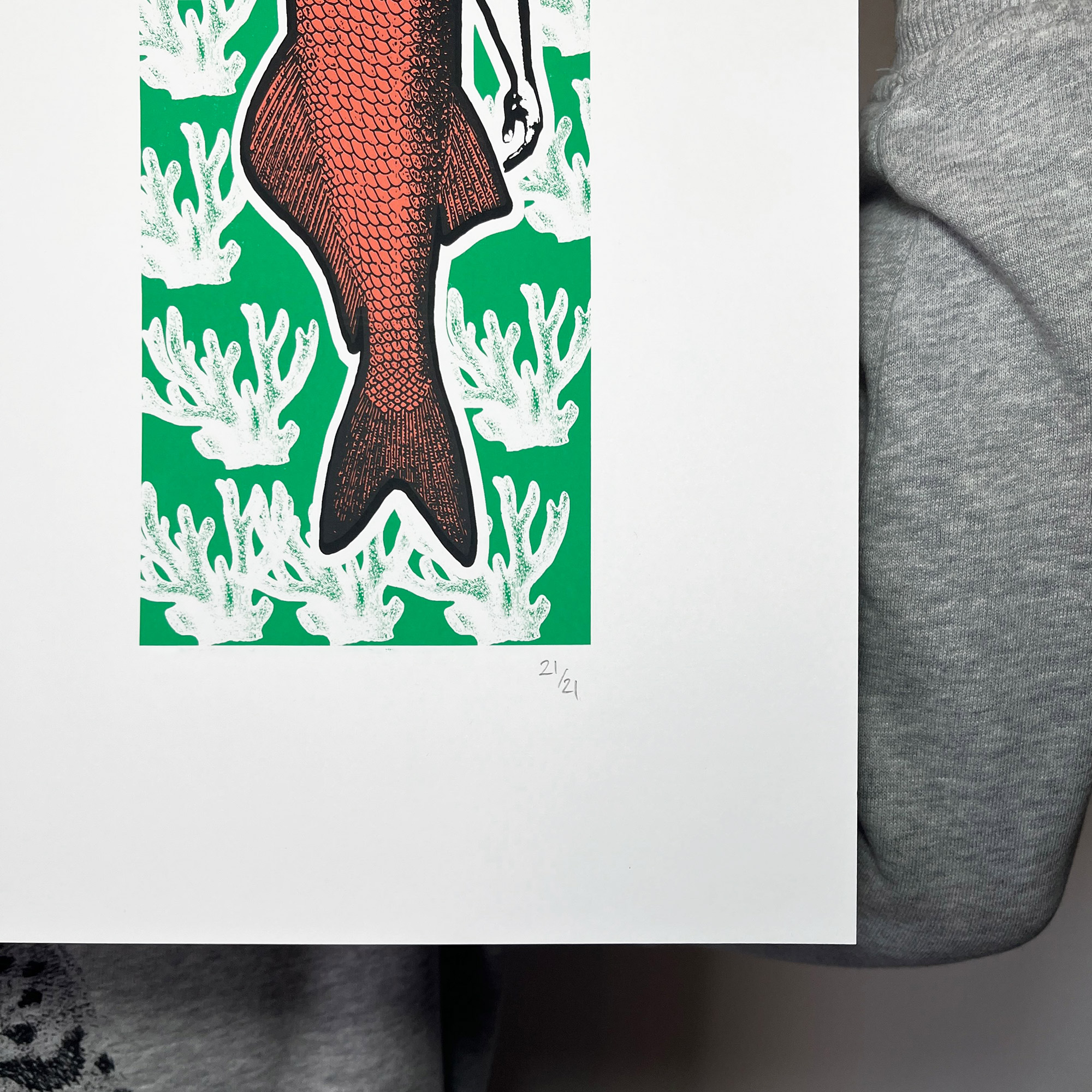 Mermen - Screen Printed Poster - hand numbered - limited edition of 21