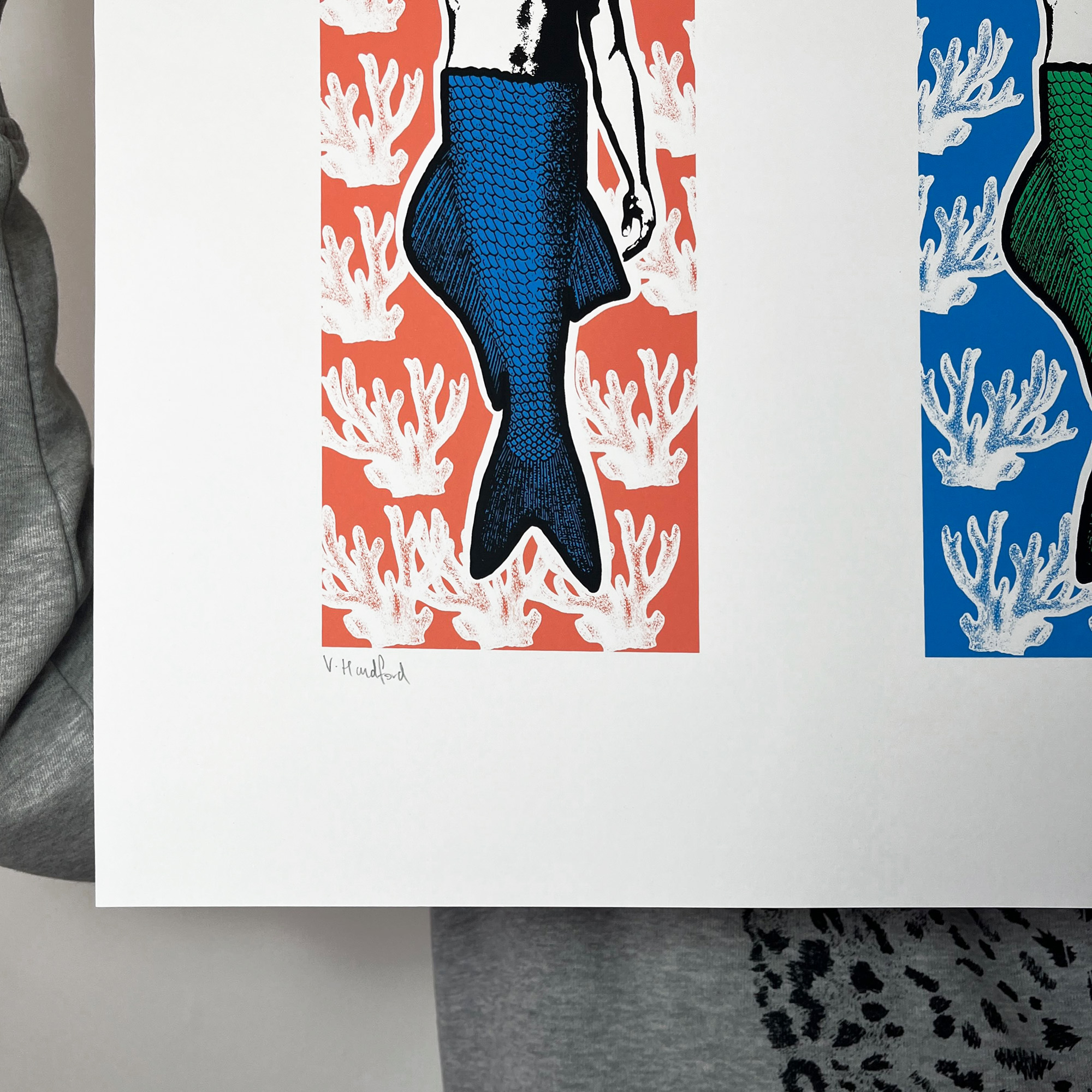 Mermen - Screen Printed Poster - hand signed