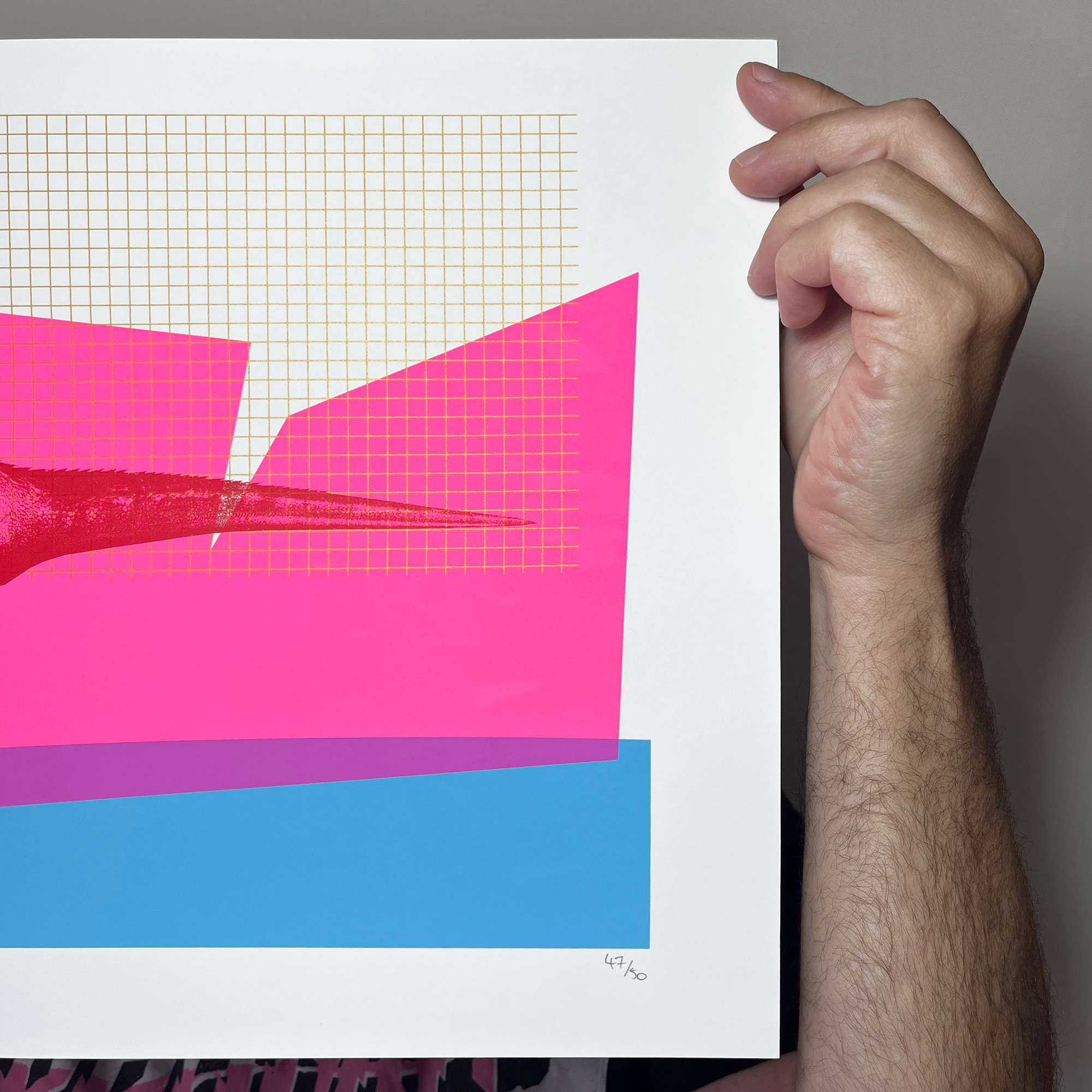 Screen Printed Dinosaur Poster - Raptor Rave - Image 3